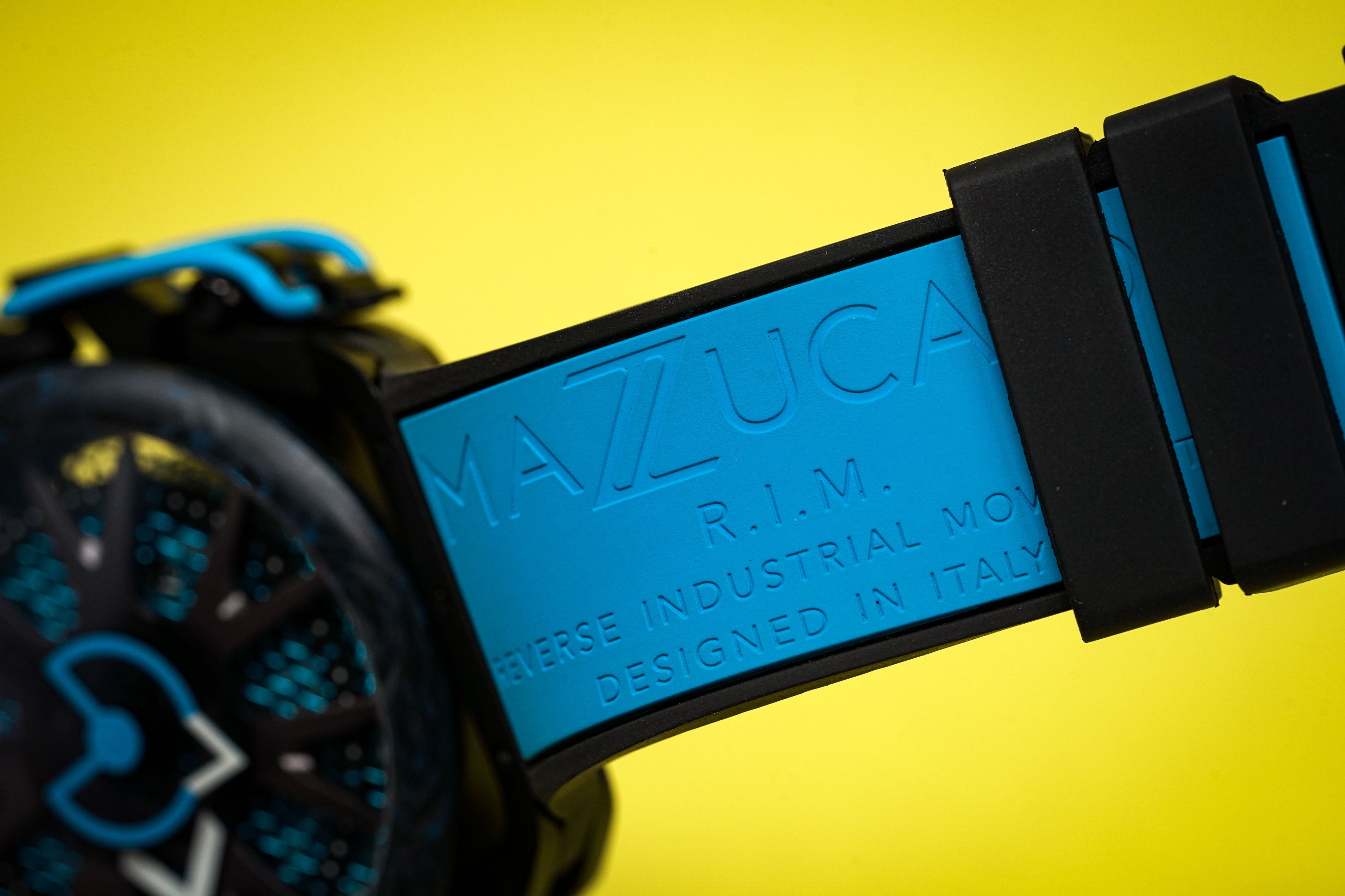 Mazzucato Watch Reversible Monza Blue Carbon