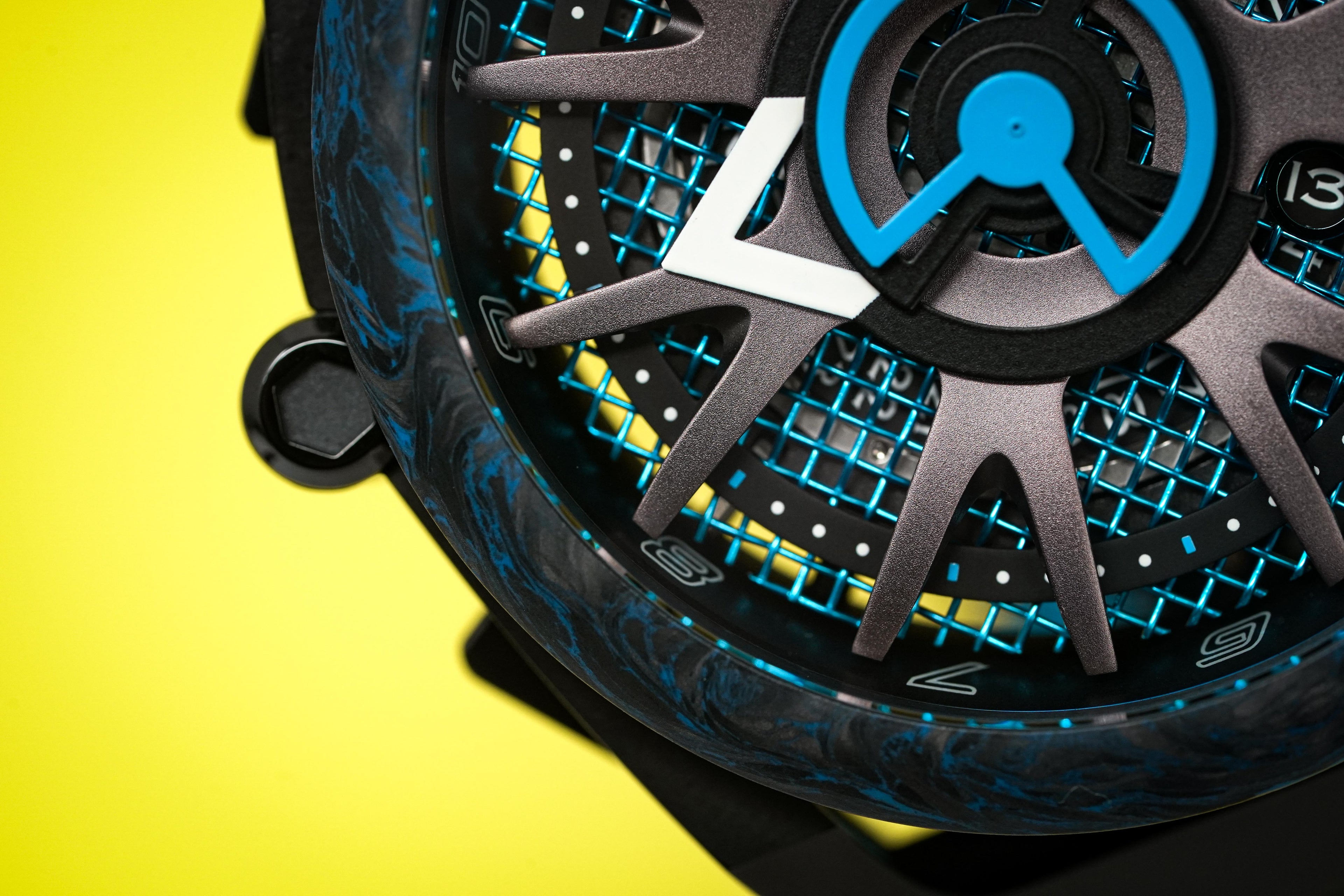 Mazzucato Watch Reversible Monza Blue Carbon