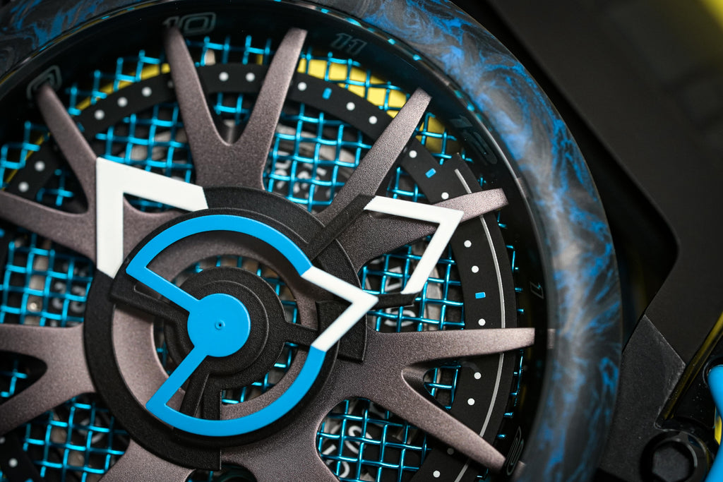 Mazzucato Watch Reversible Monza Blue Carbon