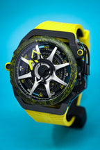 Mazzucato Reversible Watch Monza Yellow Carbon