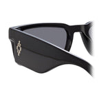 Marcelo Burlon x Linda Farrow Rectangular Black Sunglasses