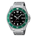 Casio Men's Watch Standard Green Black Bracelet