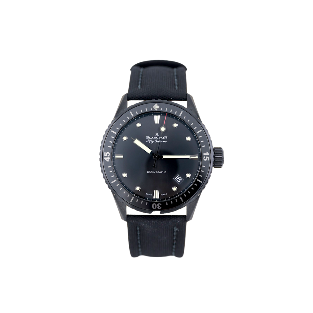 Blancpain - Fifty Fathoms Bathyscaphe - 5000-0130-B52A - Black - Strap - 2023