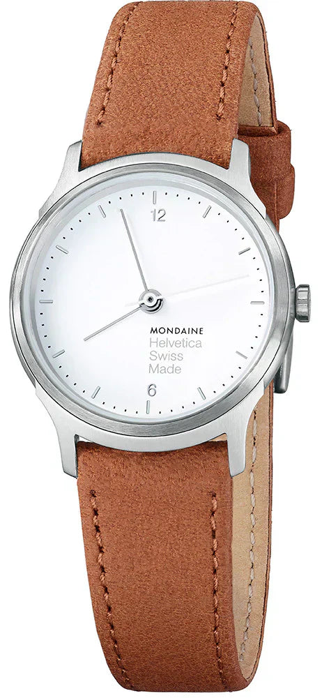 Mondaine Ladies Watch Helvetica No1 Light Brown