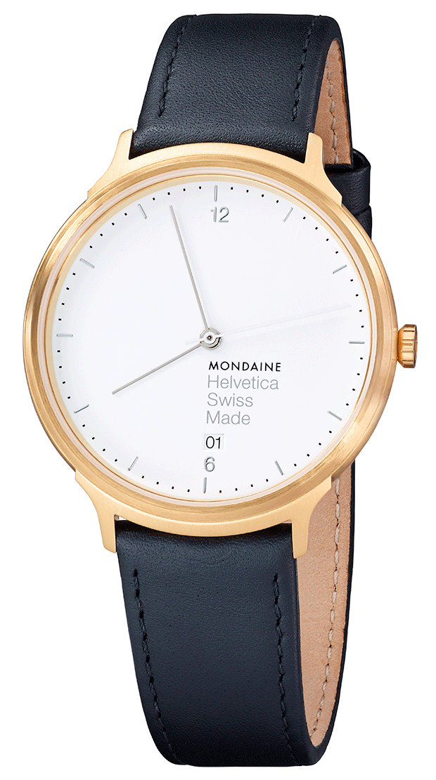 Mondaine Watch Helvetica No1 Light Black