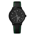 Mondaine Watch Helvetica No1 Black Green