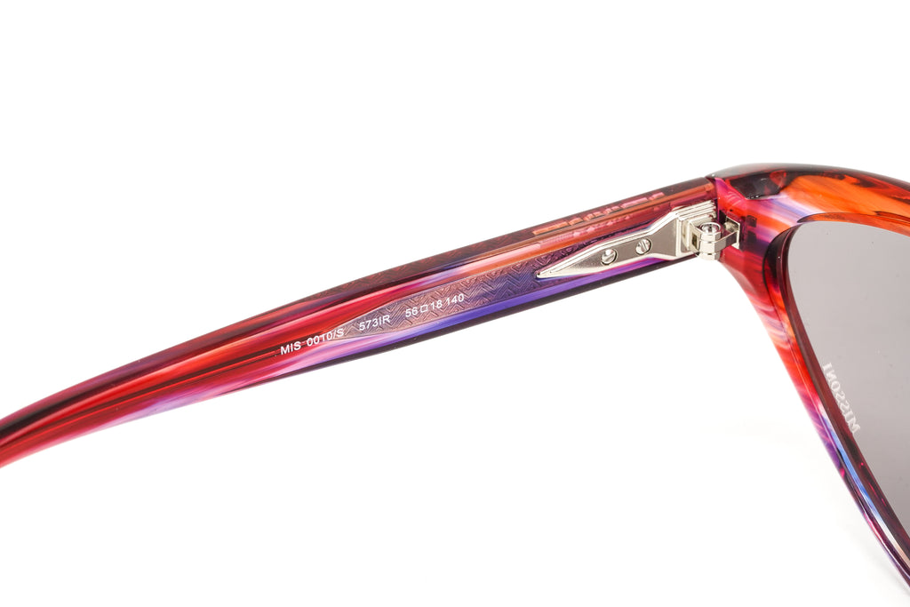 Missoni Women's Sunglasses Cat Eye Red Horn