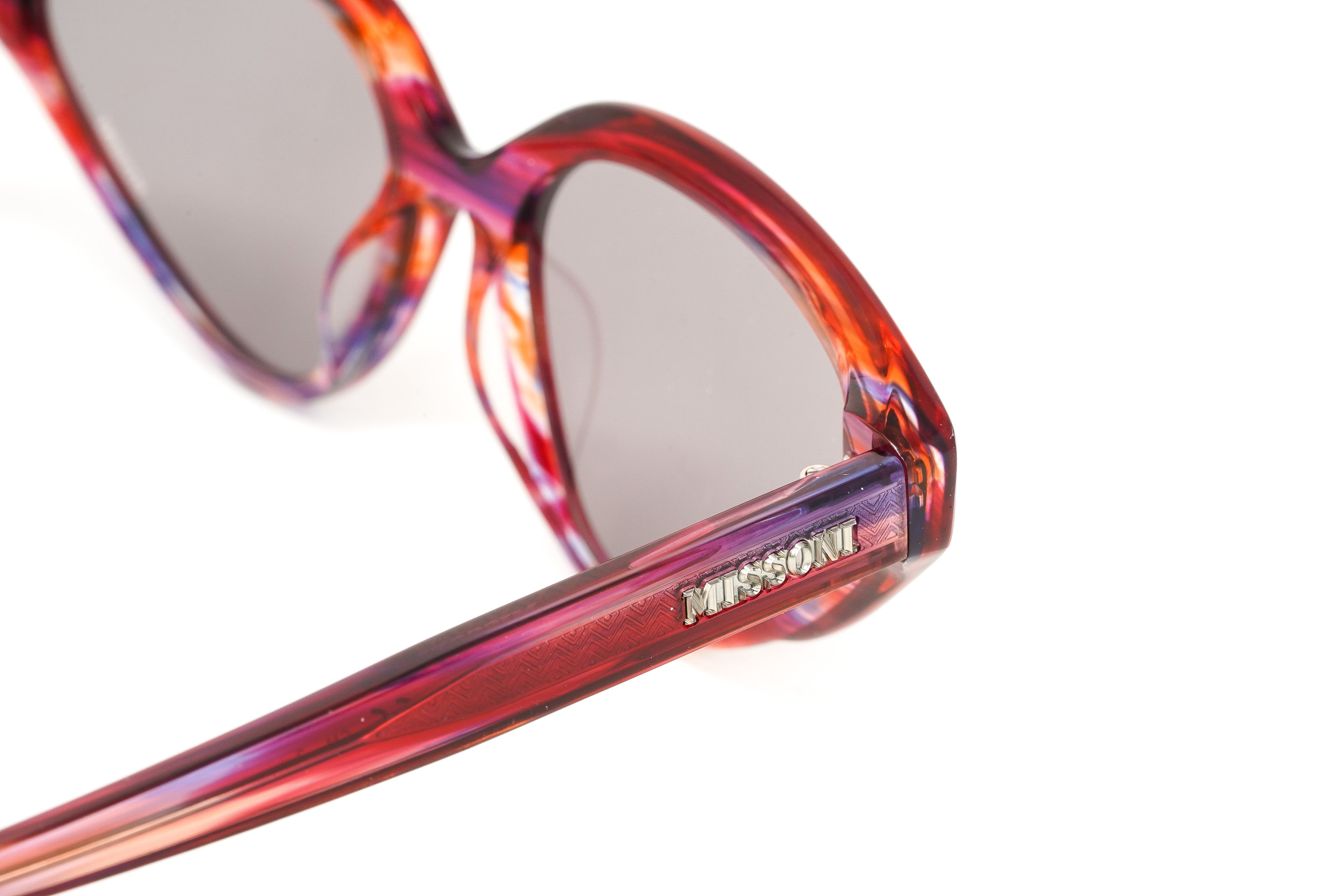 Missoni Women's Sunglasses Cat Eye Red Horn