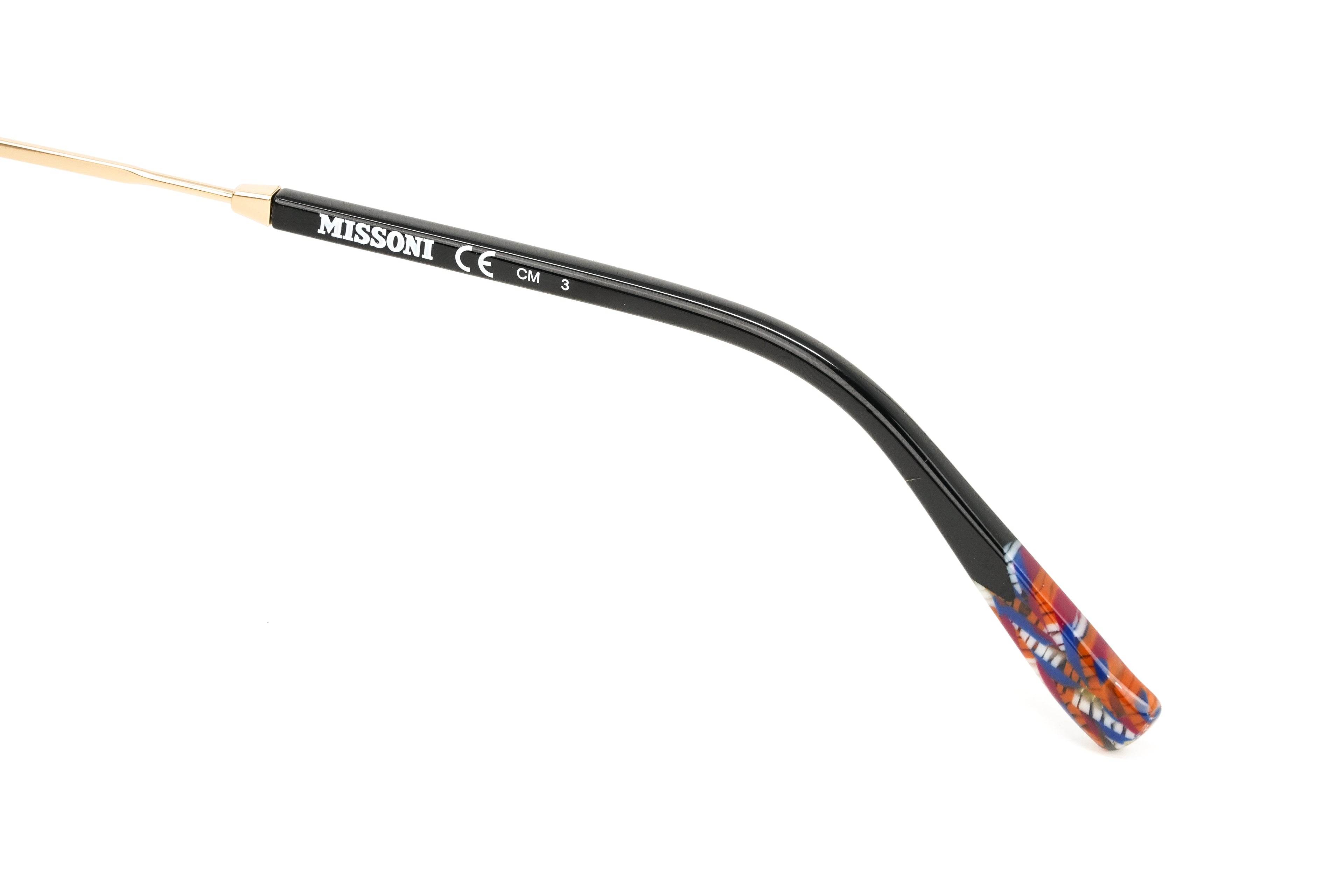 Missoni Women's Sunglasses Round Pilot Black/Gold