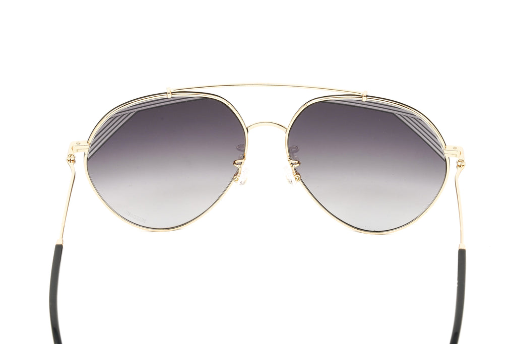 Missoni Women's Sunglasses Round Pilot Black/Gold