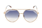 Missoni Women's Sunglasses Round Pilot Gold/Blue