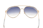 Missoni Women's Sunglasses Round Pilot Gold/Blue