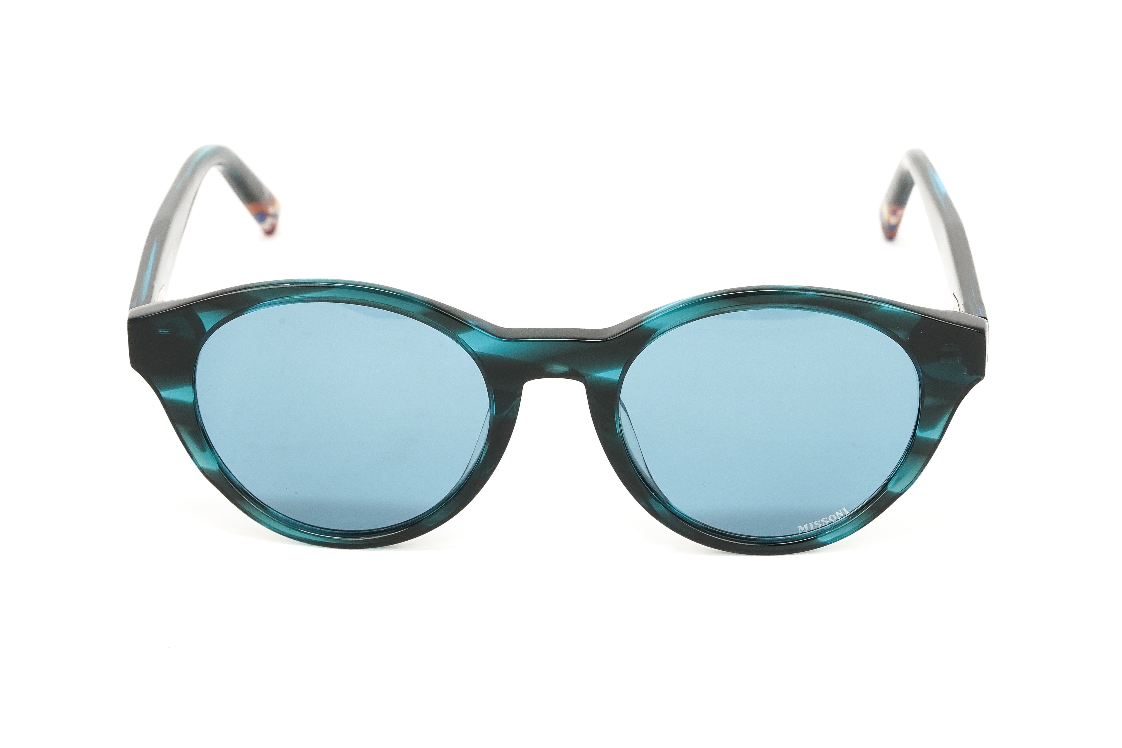 Missoni Women's Sunglasses Round Green Horn
