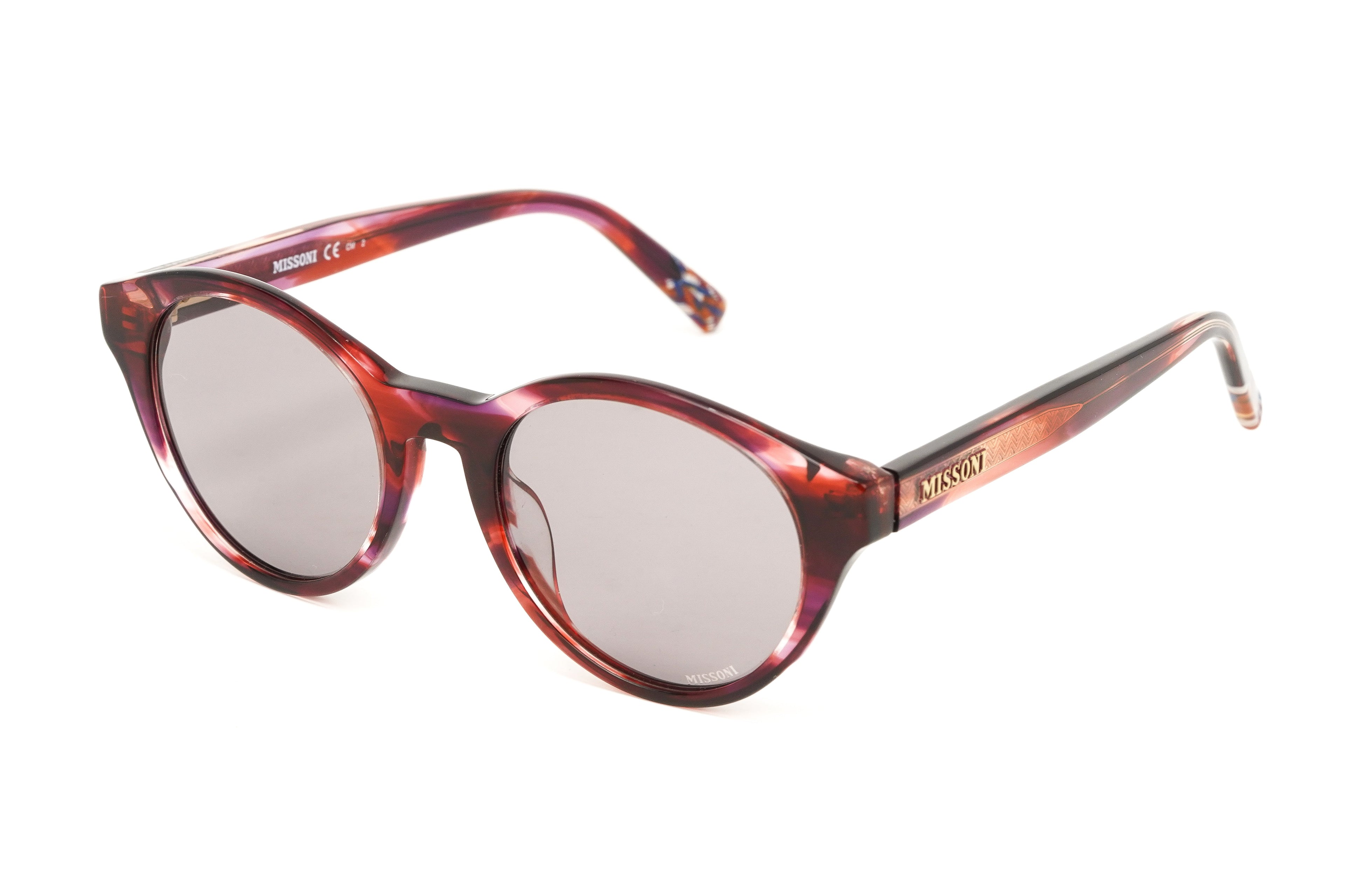 Missoni Women's Sunglasses Round Pink/Red Horn