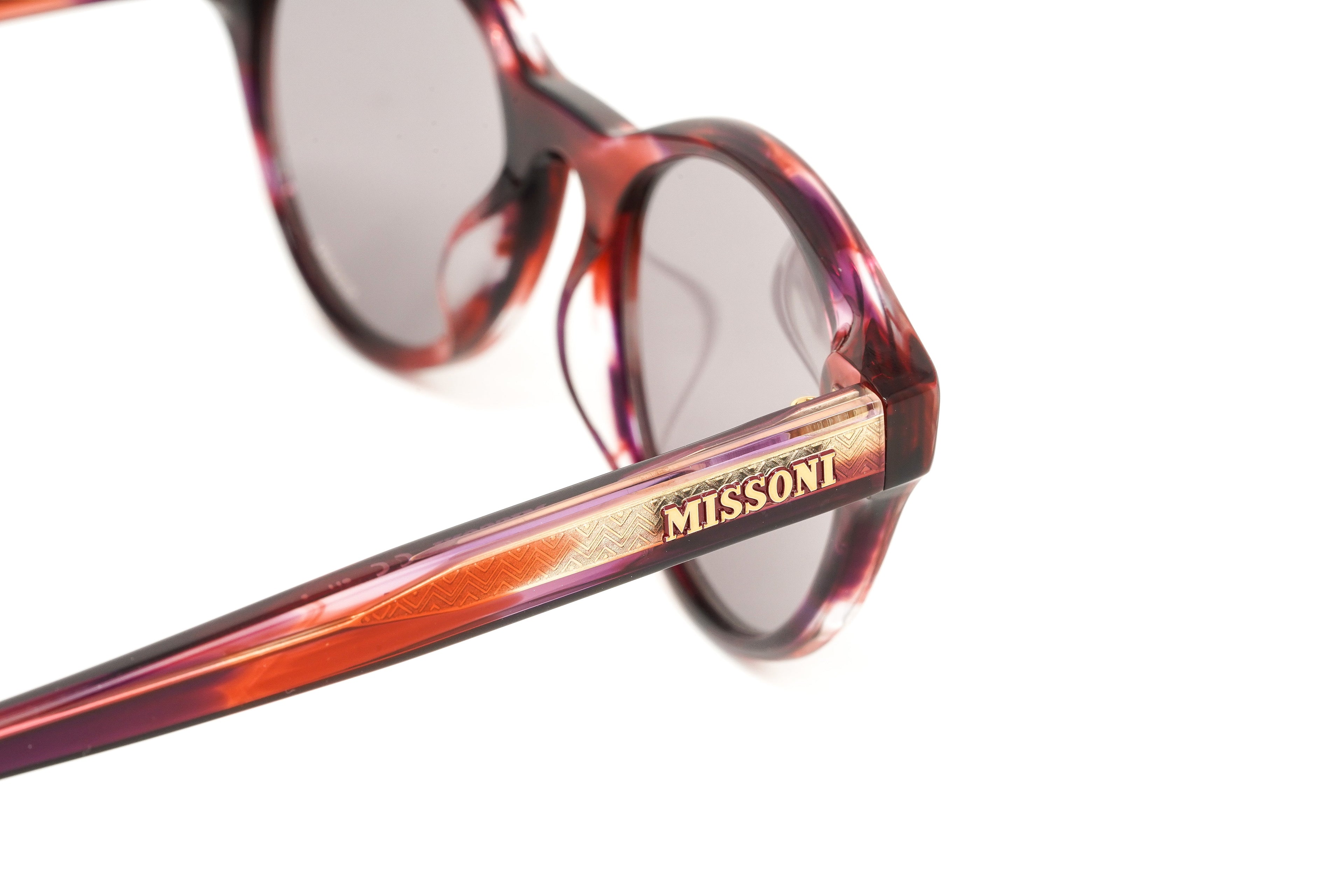 Missoni Women's Sunglasses Round Pink/Red Horn