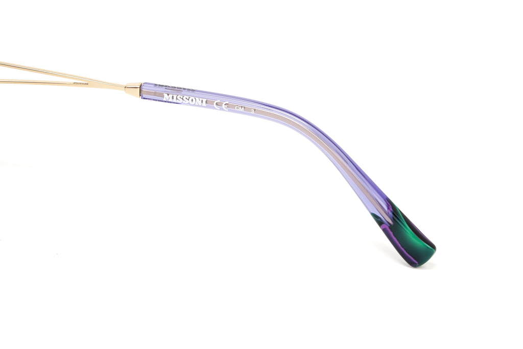 Missoni Women's Sunglasses Oversized Round Gold/Violet