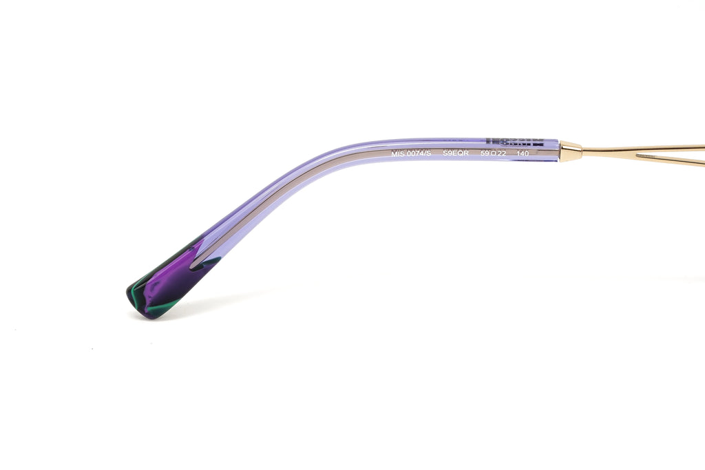 Missoni Women's Sunglasses Oversized Round Gold/Violet