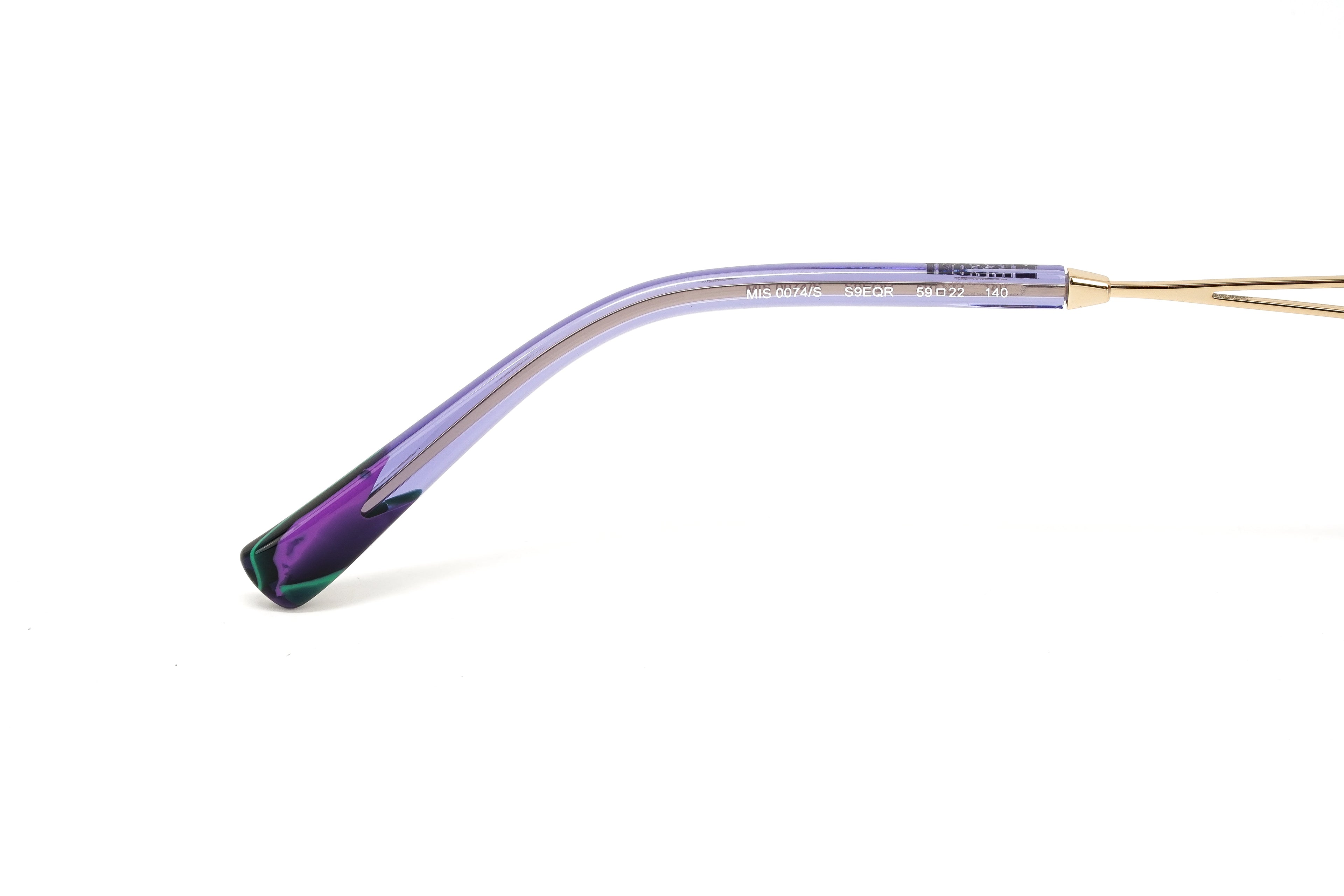 Missoni Women's Sunglasses Oversized Round Gold/Violet