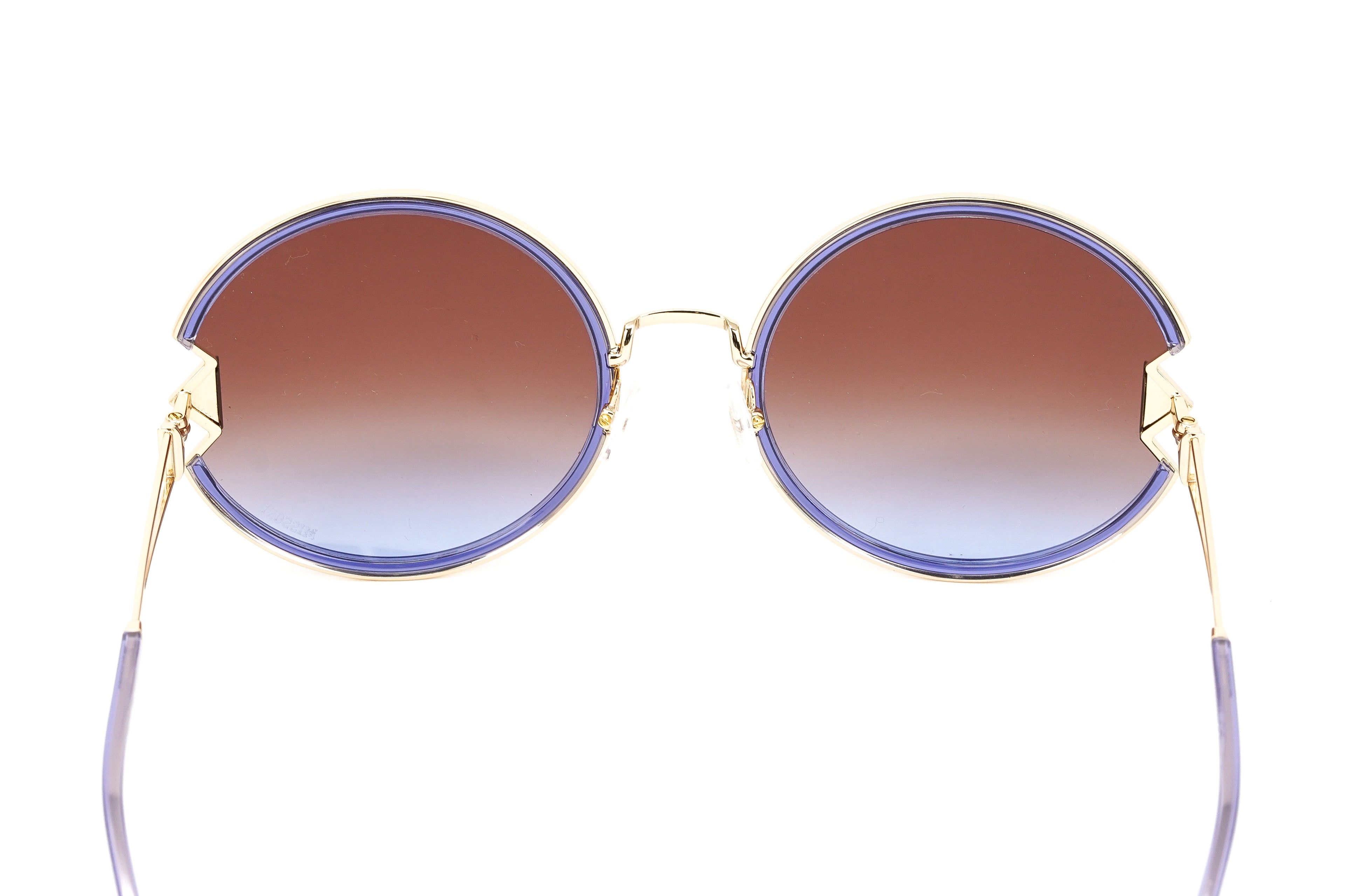 Missoni Women's Sunglasses Oversized Round Gold/Violet