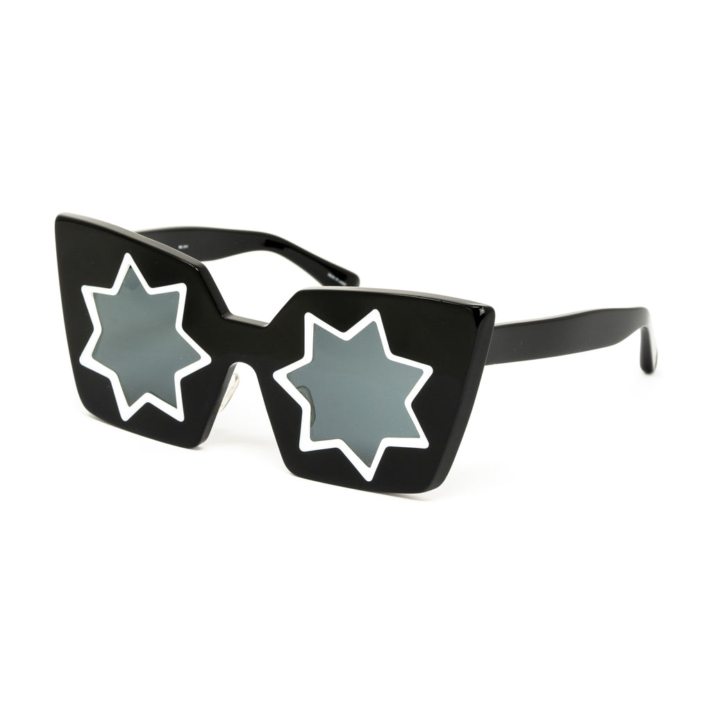Markus Lupfer x Linda Farrow Black Sunglasses