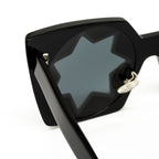 Markus Lupfer x Linda Farrow Black Sunglasses