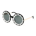 Markus Lupfer x Linda Farrow Black and White Sunglasses