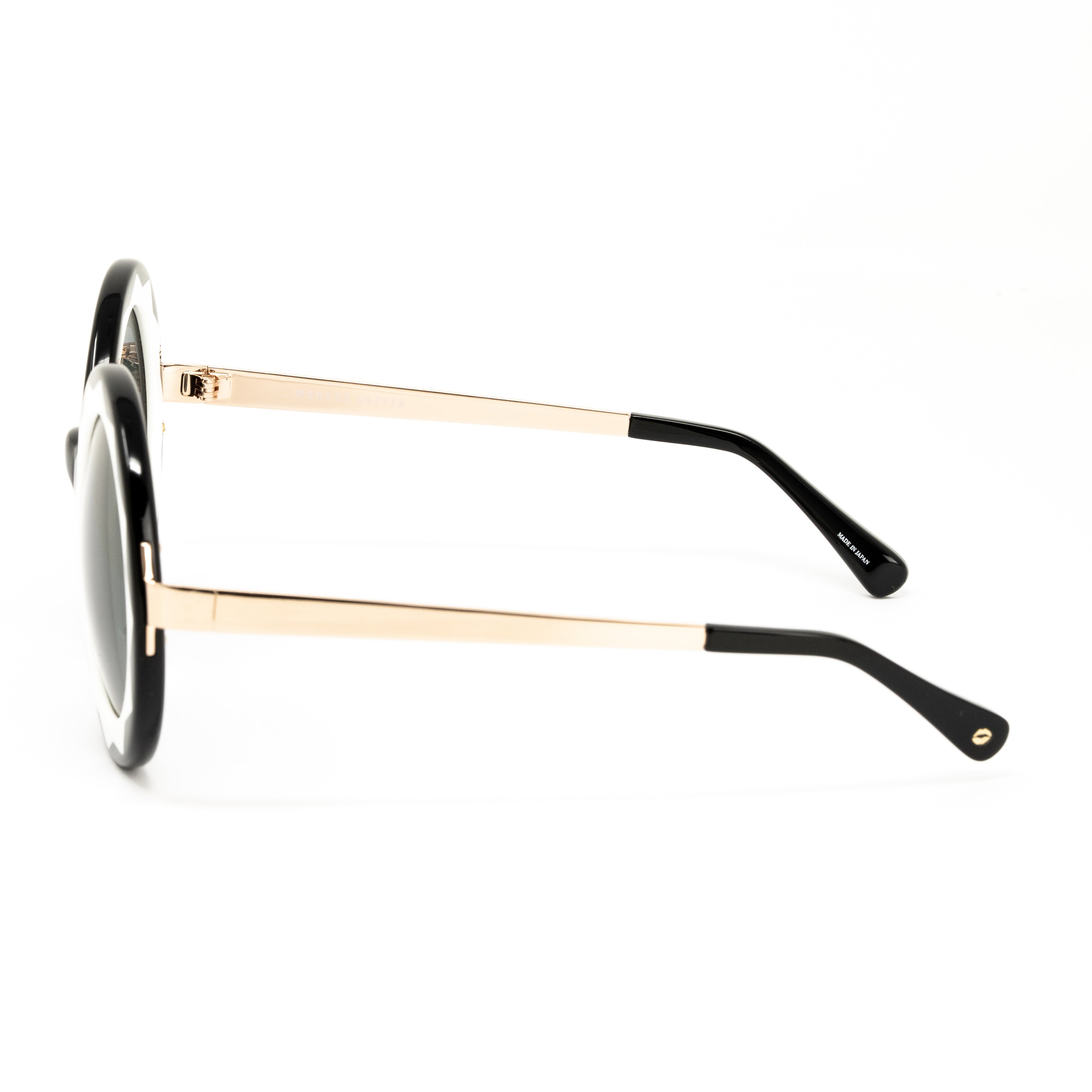 Markus Lupfer x Linda Farrow Black and White Sunglasses