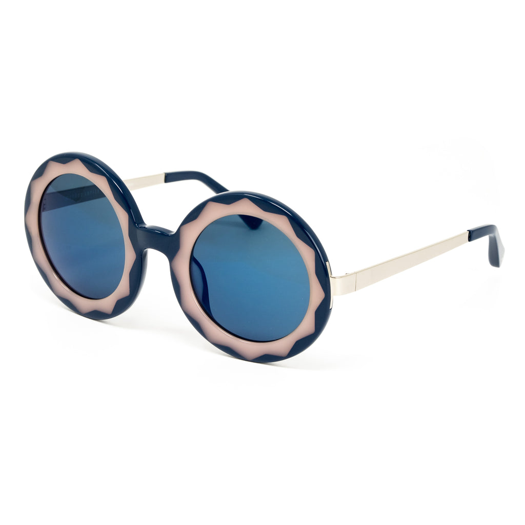 Markus Lupfer x Linda Farrow Blue Sunglasses