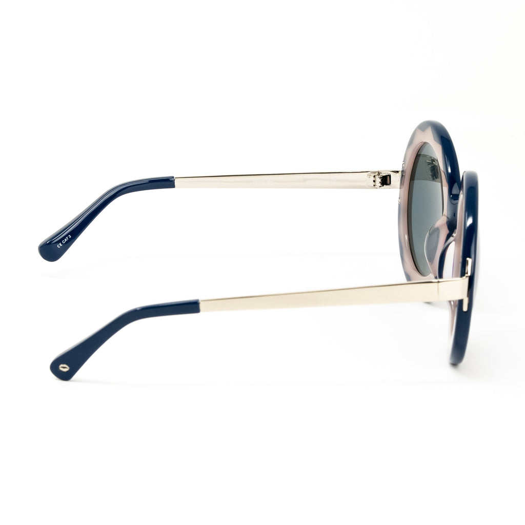 Markus Lupfer x Linda Farrow Blue Sunglasses