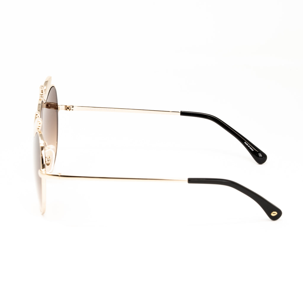Markus Lupfer x Linda Farrow Brown Sunglasses
