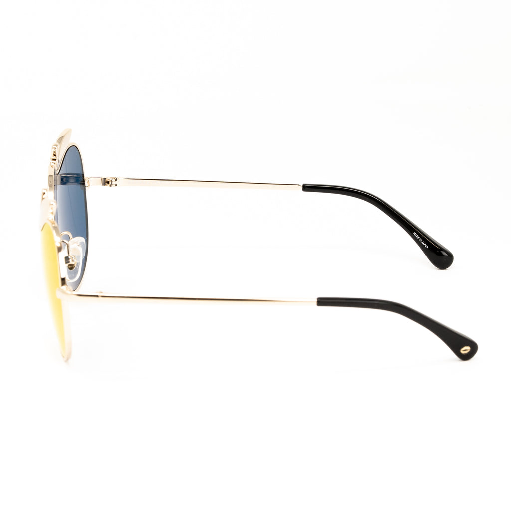 Markus Lupfer x Linda Farrow Gold Sunglasses