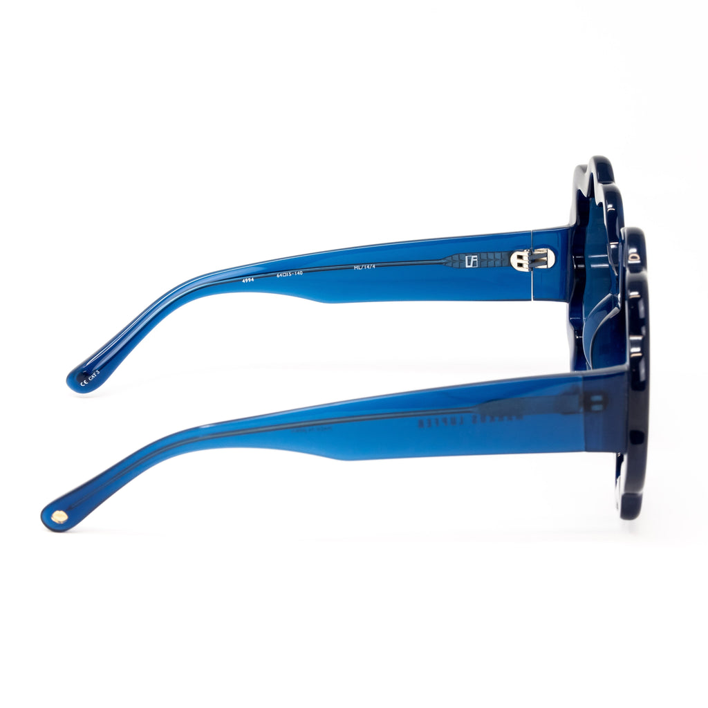 Markus Lupfer x Linda Farrow Blue Sunglasses