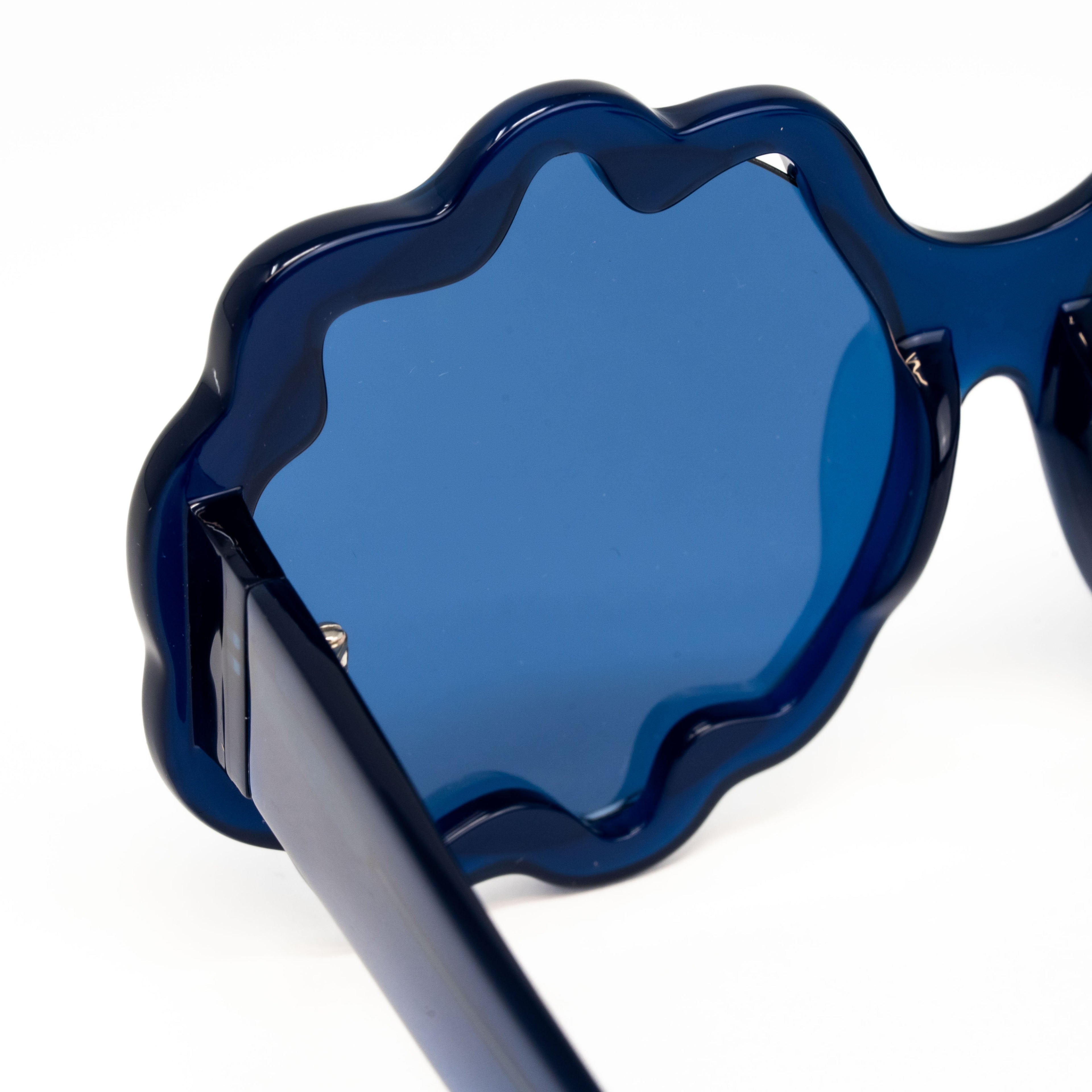 Markus Lupfer x Linda Farrow Blue Sunglasses