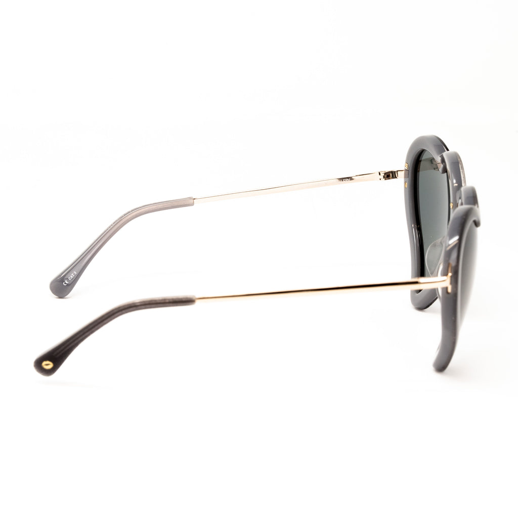 Markus Lupfer x Linda Farrow Black Sunglasses