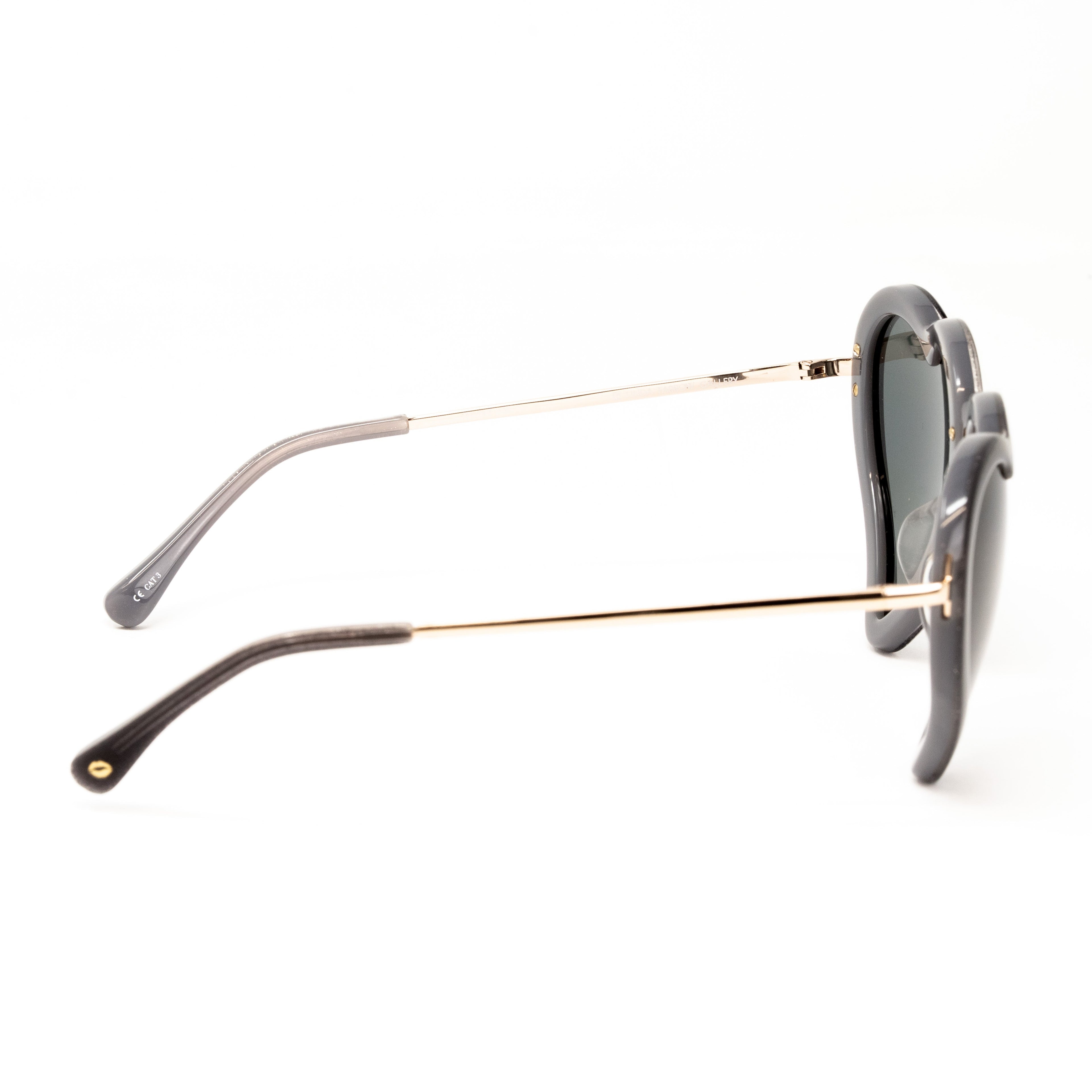Markus Lupfer x Linda Farrow Black Sunglasses
