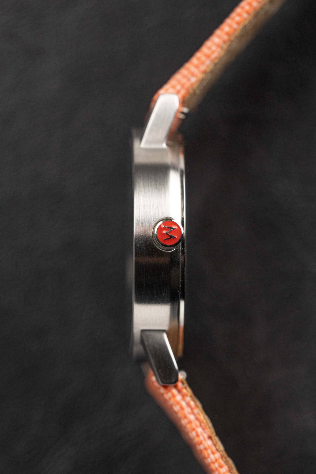 Mondaine Ladies Watch Classic White Orange