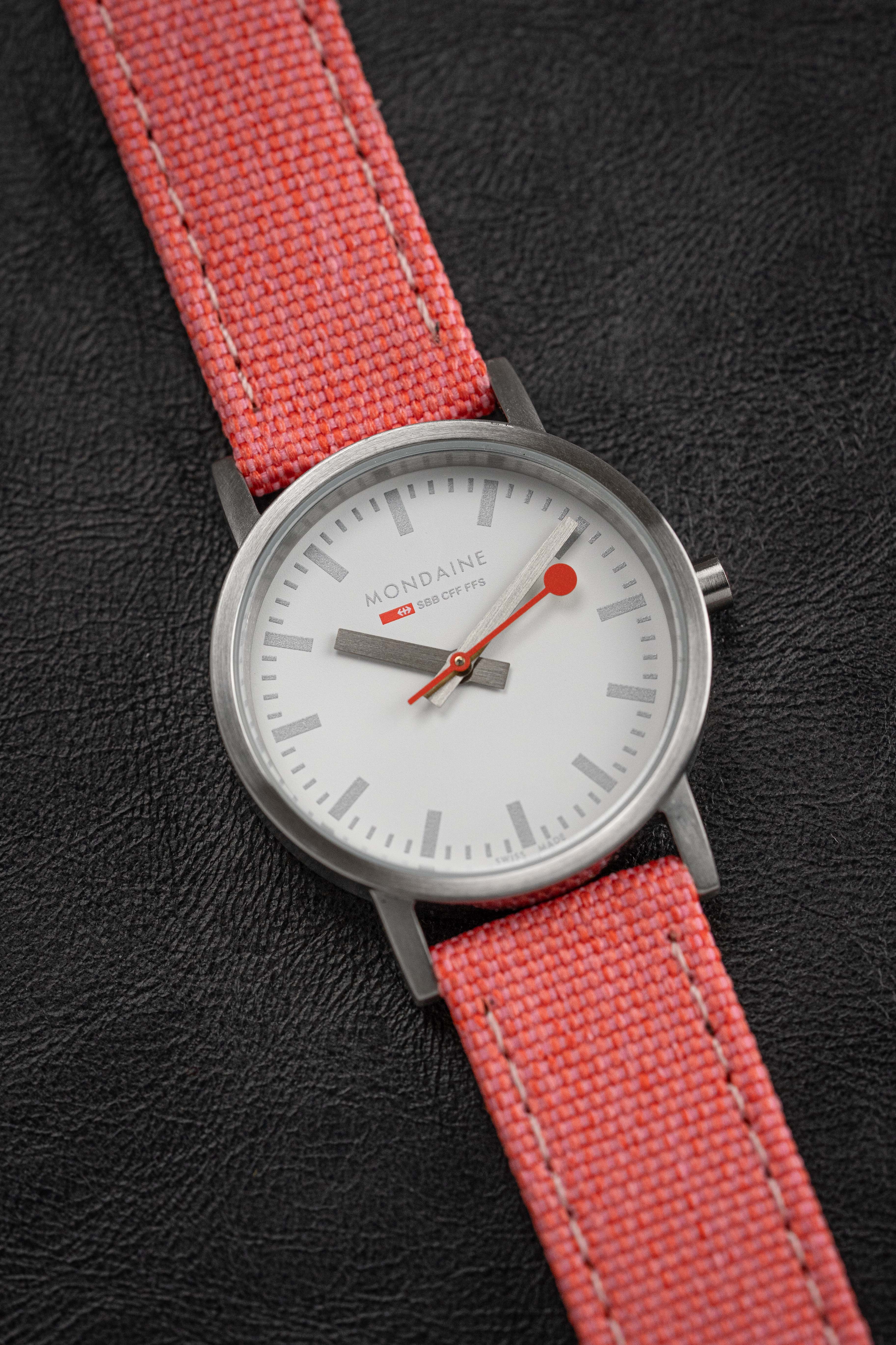 Mondaine Ladies Watch Classic White Coral