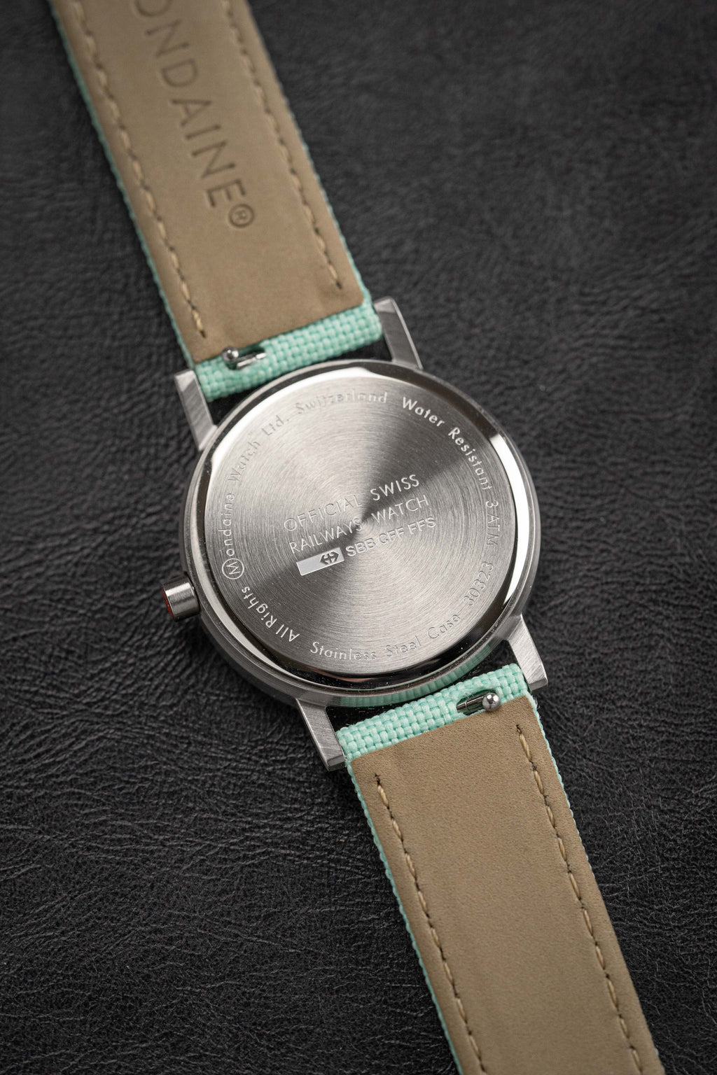 Mondaine Ladies Watch Classic White Mint Green