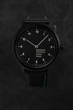 Mondaine Watch Helvetica No1 Black Green