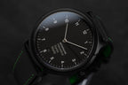 Mondaine Watch Helvetica No1 Black Green