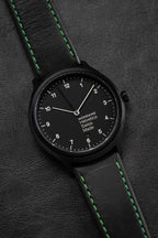 Mondaine Watch Helvetica No1 Black Green