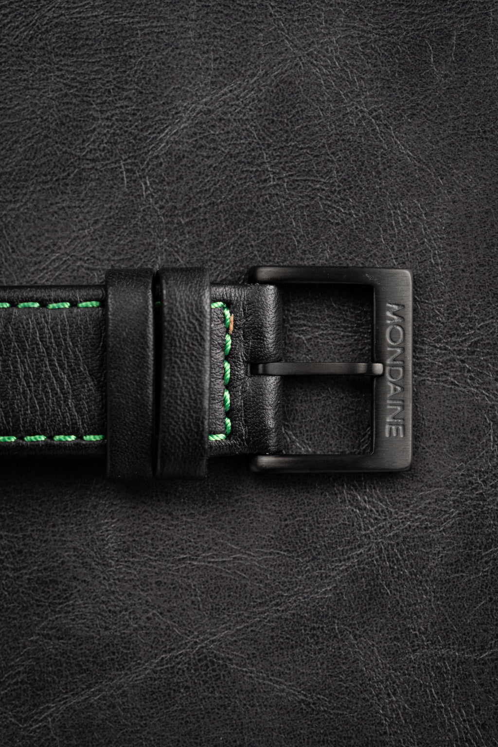 Mondaine Watch Helvetica No1 Black Green
