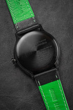 Mondaine Watch Helvetica No1 Black Green