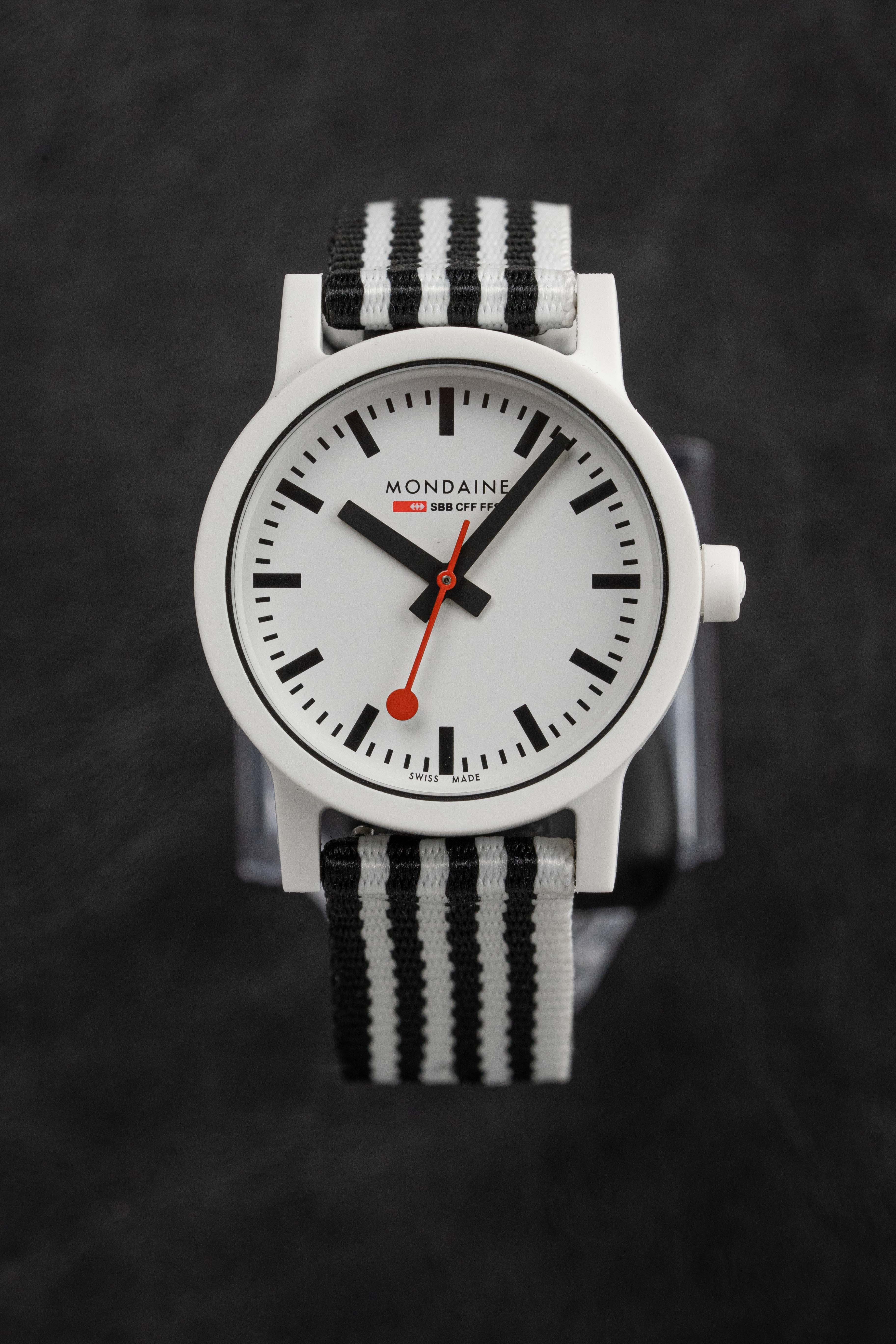 Mondaine Ladies Watch Essence Black White