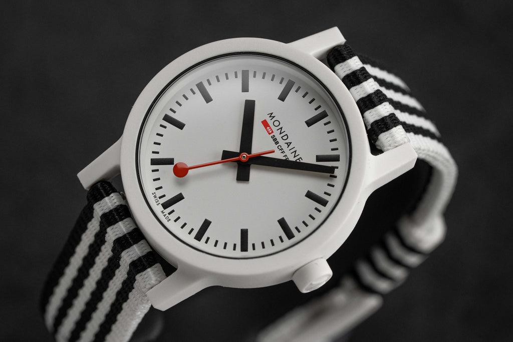 Mondaine Ladies Watch Essence Black White