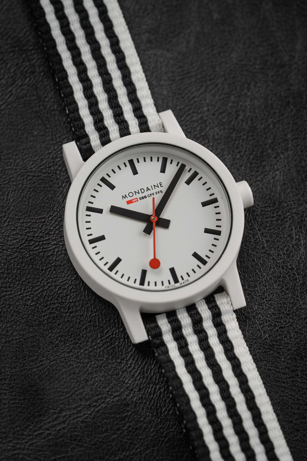 Mondaine Ladies Watch Essence Black White