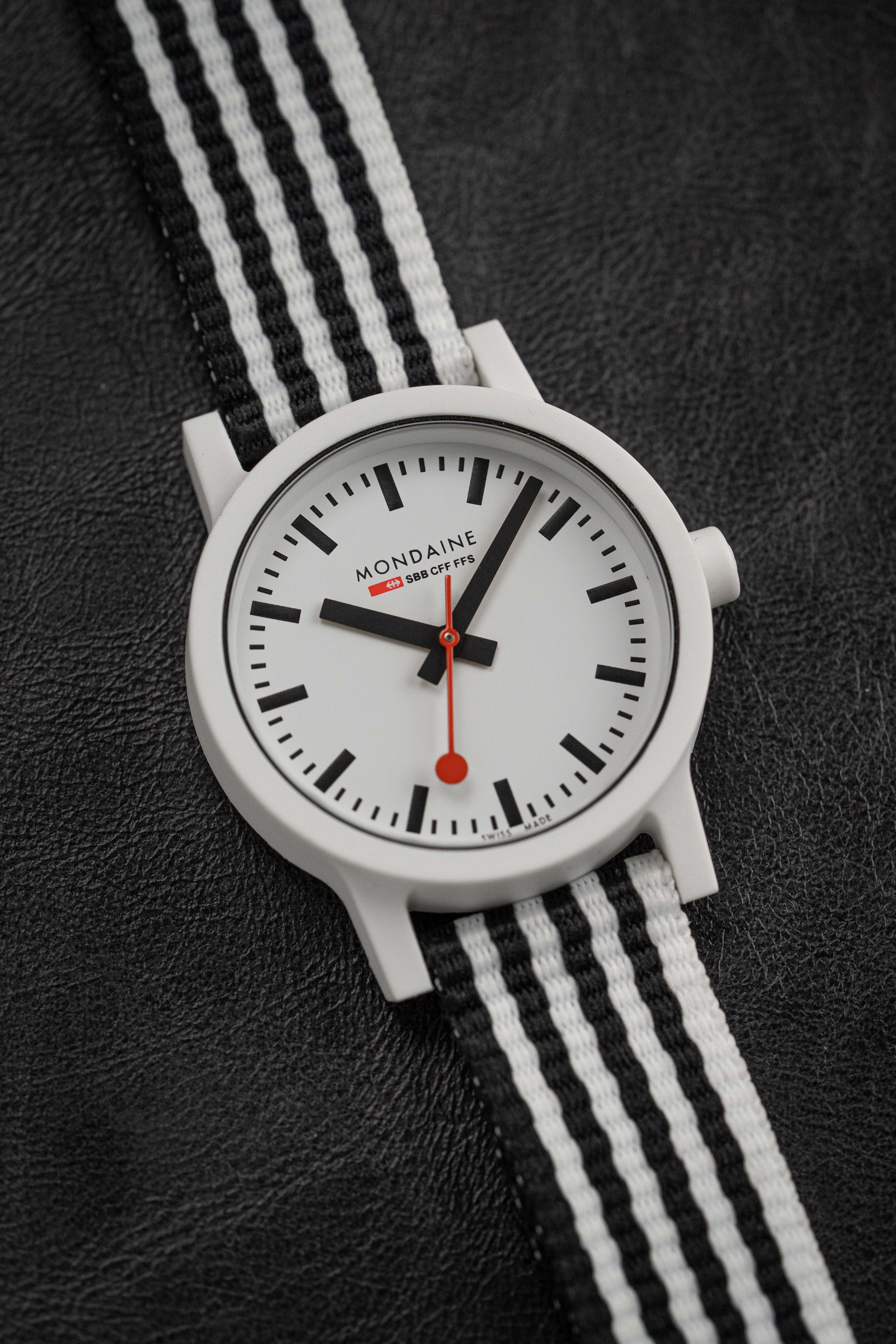 Mondaine Ladies Watch Essence Black White