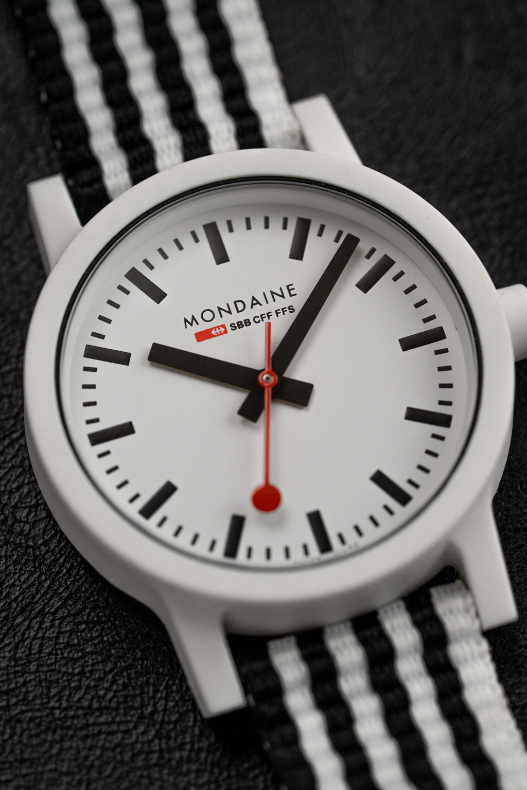 Mondaine Ladies Watch Essence Black White