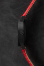 Mondaine Ladies Watch Essence Black Red