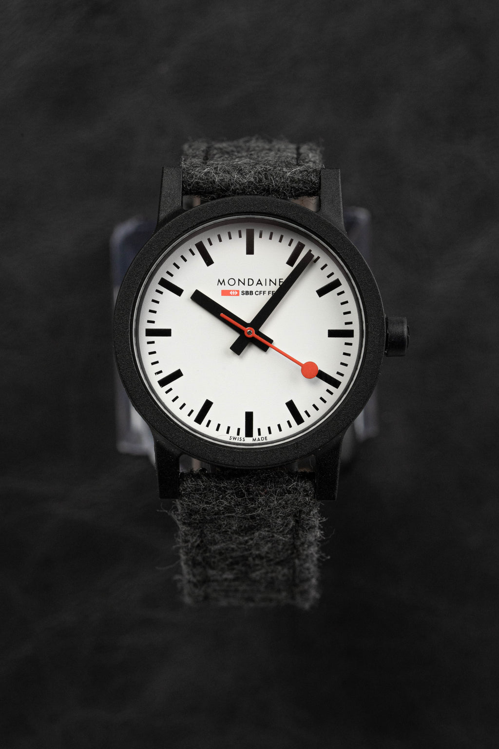 Mondaine Ladies Watch Essence Black Grey